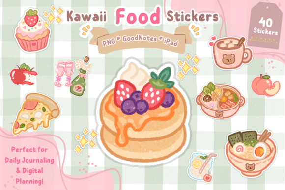 Download Cute Food Planner Stickers - Planner stickers Collection