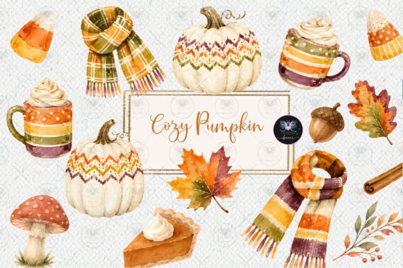 Download Cozy Fall Pumpkin Clipart - Fall pumpkin clipart Collection